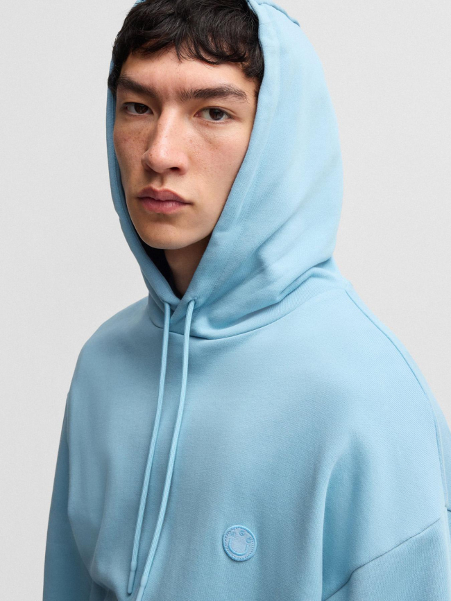 Sweat à capuche nottyo bleu homme - Hugo