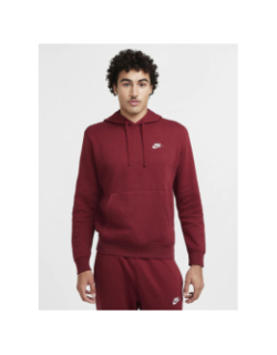 Sweat à capuche nsw club rouge homme - Nike