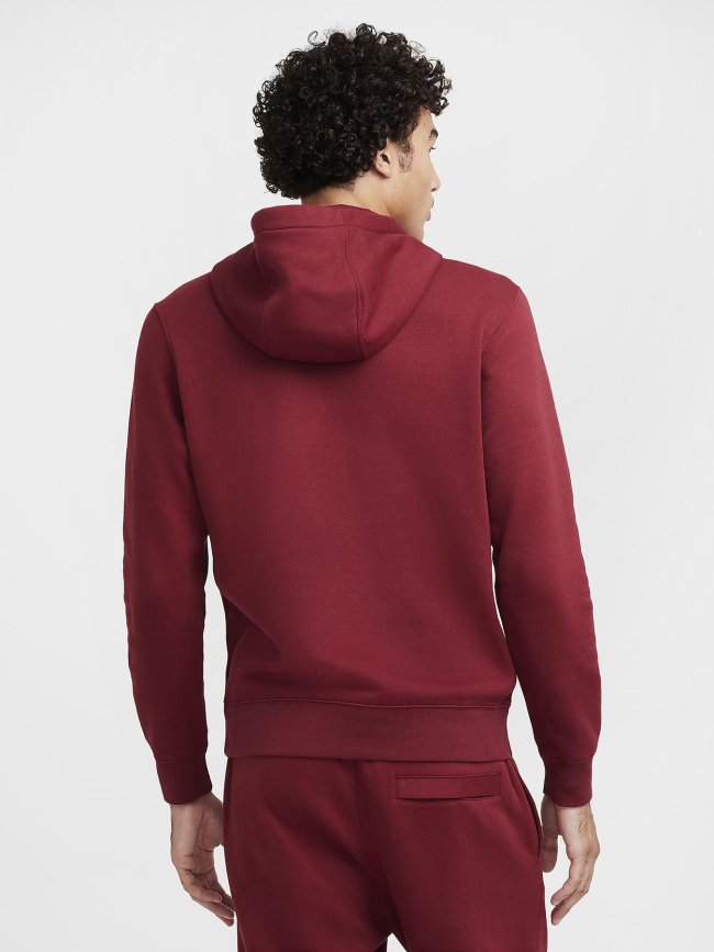 Sweat à capuche nsw club rouge homme - Nike
