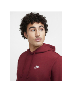 Sweat à capuche nsw club rouge homme - Nike