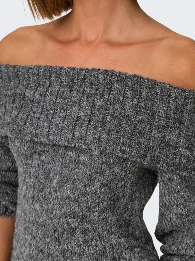 Pull épaules dénudées marie gris femme - Only