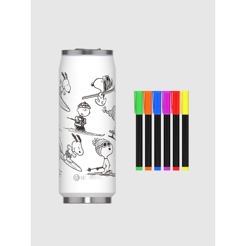 Coffret créatif canette isotherme snoopy blanc - Les Artistes