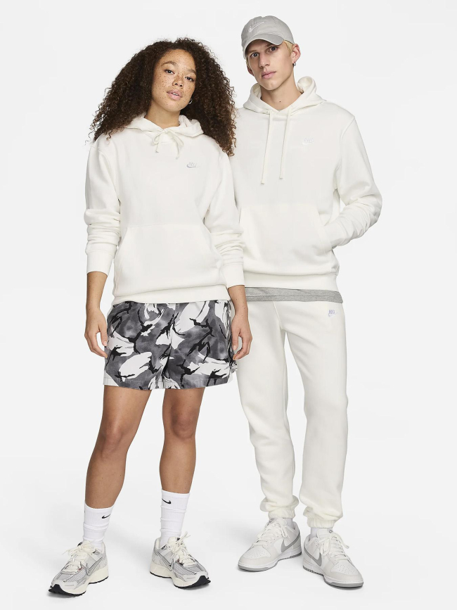 Sweat à capuche nsw club blanc - Nike