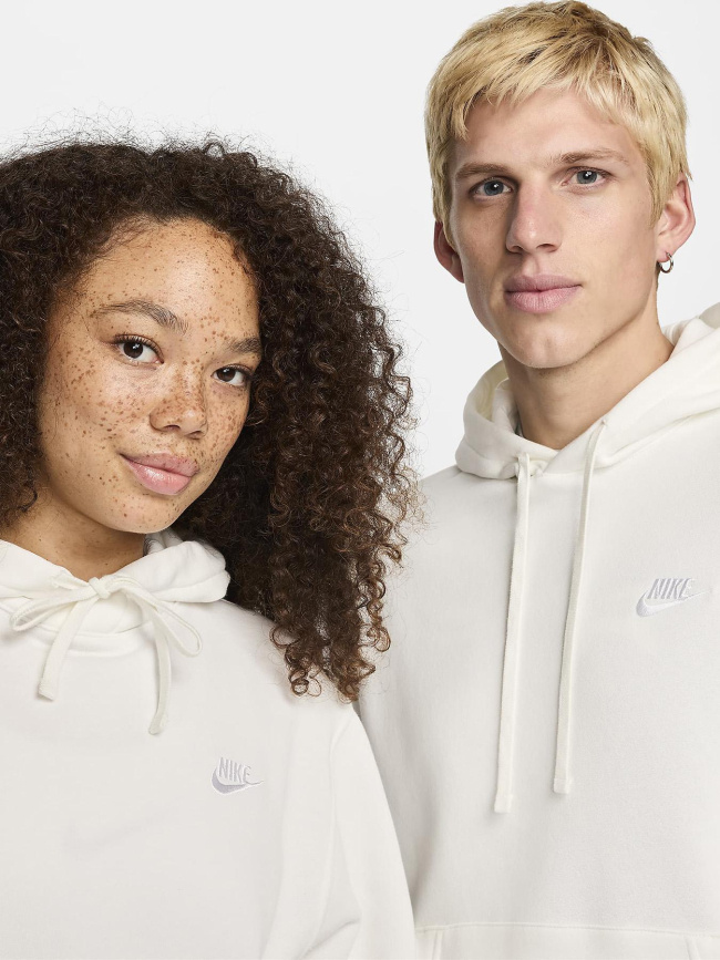 Sweat à capuche nsw club blanc - Nike