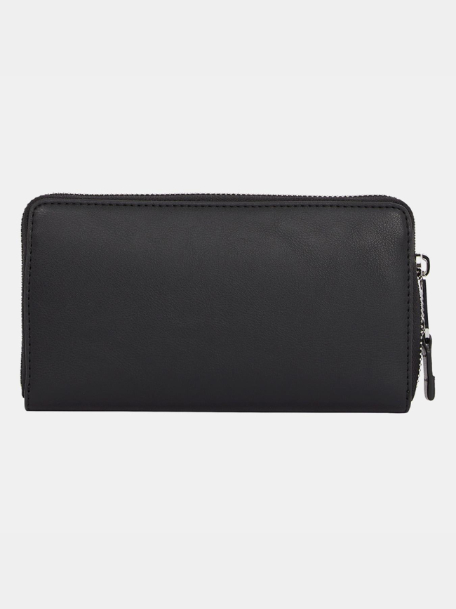 Portefeuille zippé must large noir femme - Tommy Jeans