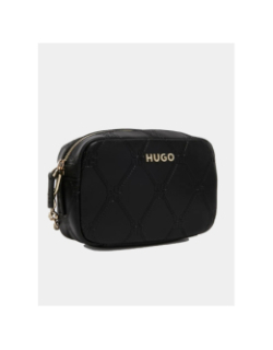 Sac bandoulière chris relief noir femme - Hugo