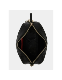 Sac bandoulière chris relief noir femme - Hugo