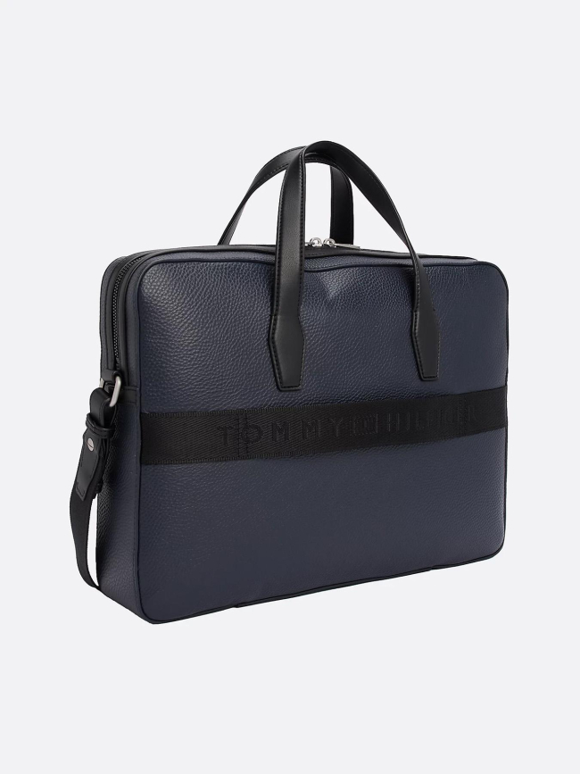 Sacoche ordinateur corp slim bleu marine - Tommy Hilfiger