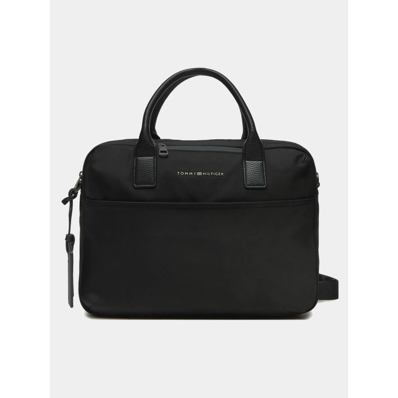 Sacoche ordinateur en tissu noir - Tommy Hilfiger