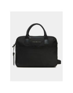 Sacoche ordinateur en tissu noir - Tommy Hilfiger