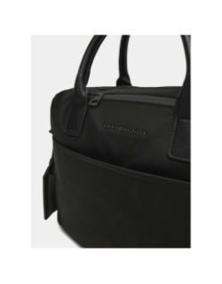 Sacoche ordinateur en tissu noir - Tommy Hilfiger