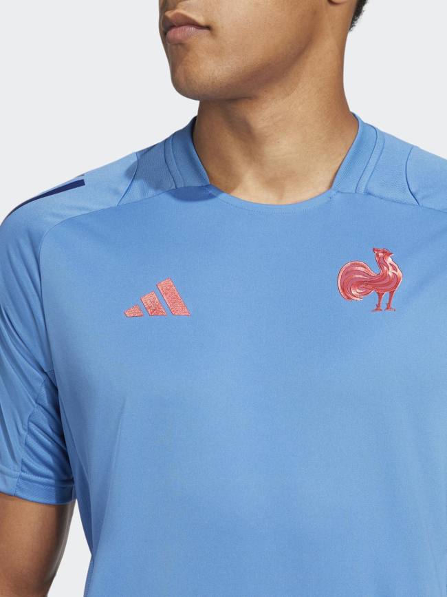 T-shirt de rugby performance ffr 24/25 bleu homme - Adidas