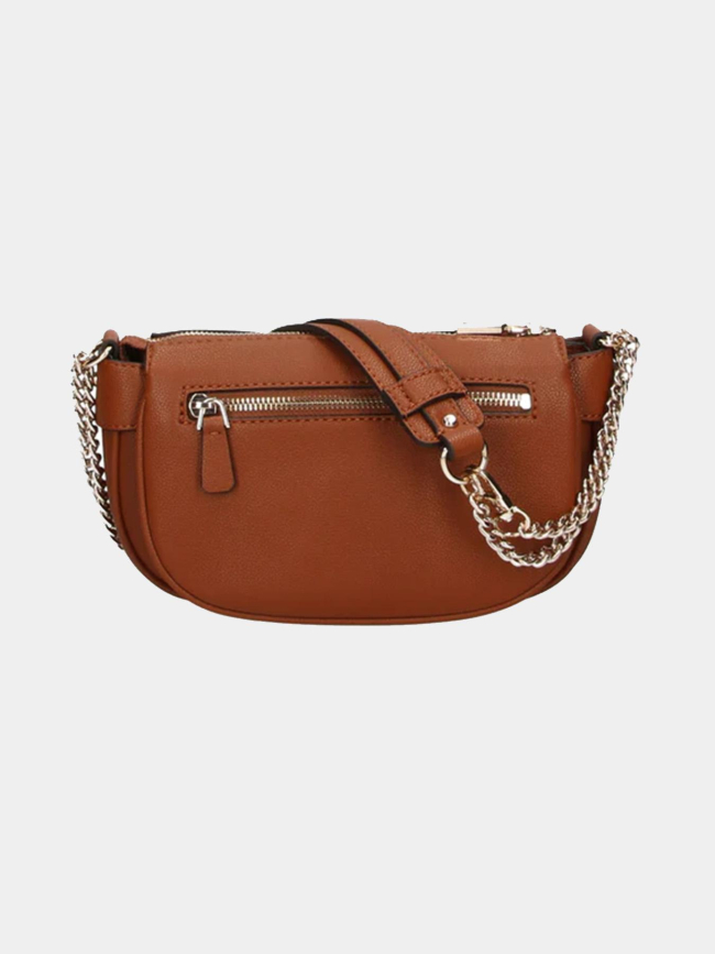Sac bandoulière mini fedora marron femme - Guess