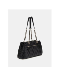 Sac bandoulière matelassé anning noir femme - Guess