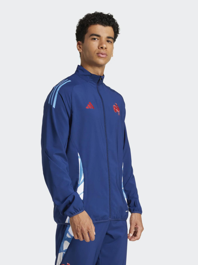 Veste de rugby XV de france bleu marine homme - Adidas