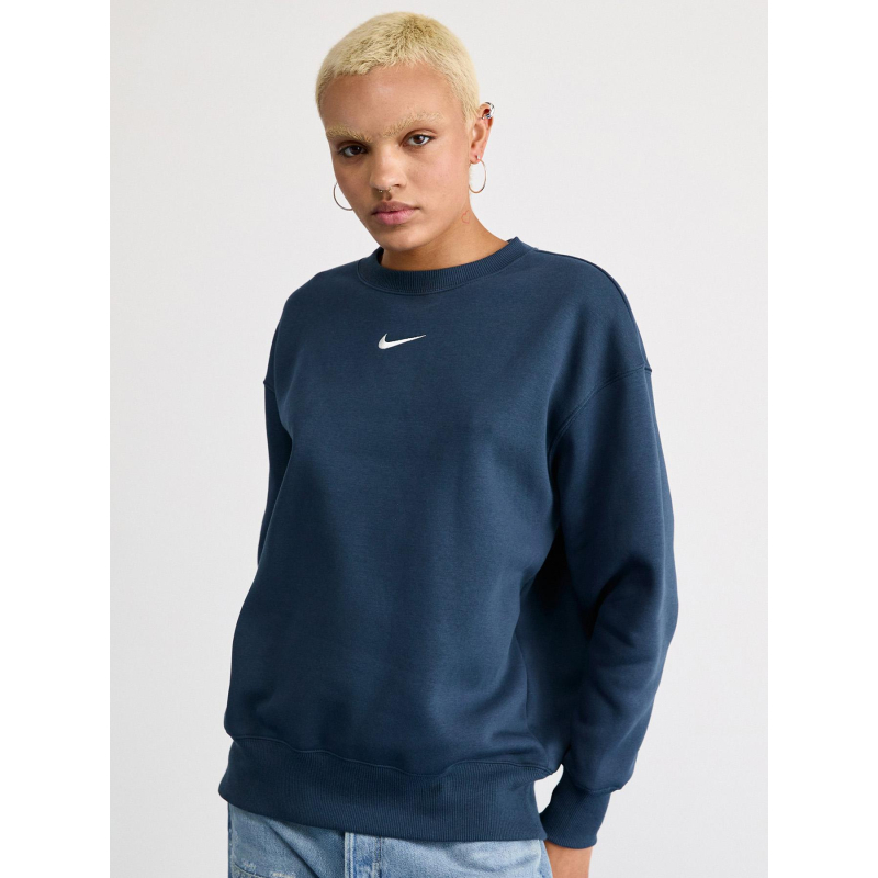 Sweat nsw phoenix crew bleu marine femme - Nike
