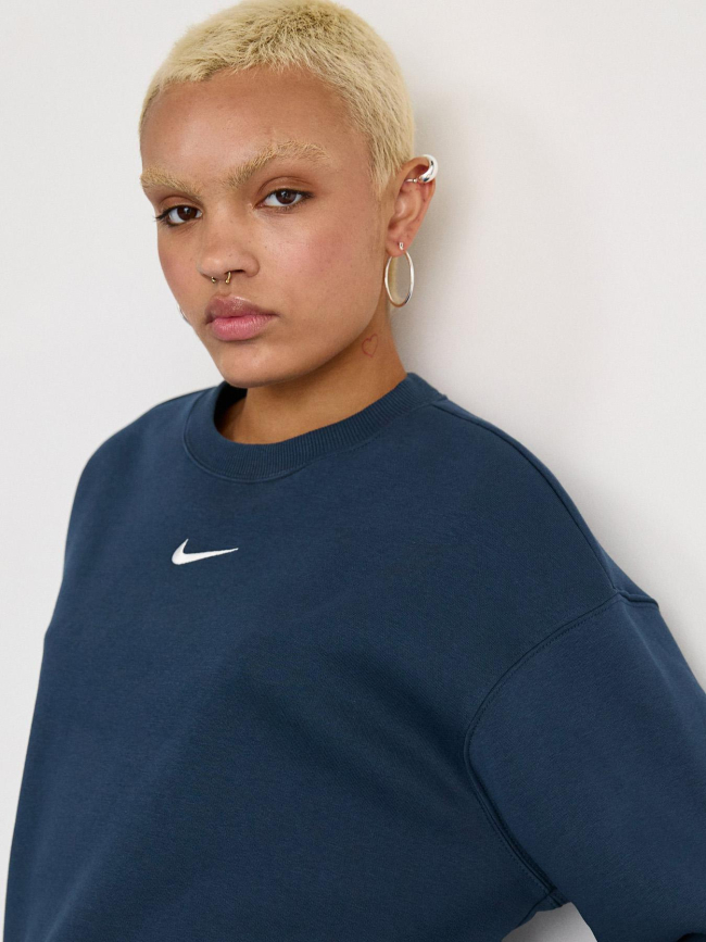 Sweat nsw phoenix crew bleu marine femme - Nike