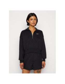 Sweat crop col zippé nsw phoenix noir femme - Nike
