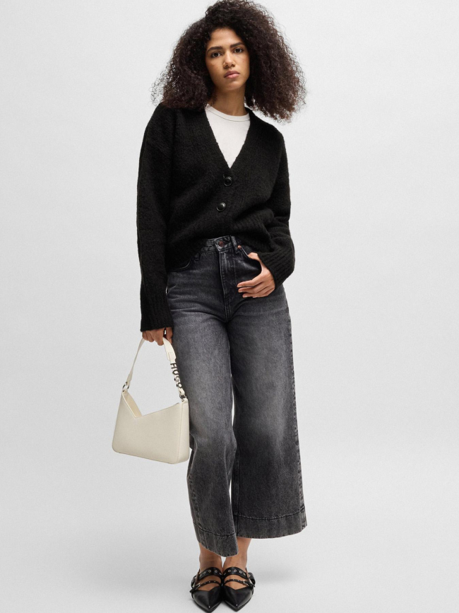 Gilet cardigan sebania noir femme - Hugo