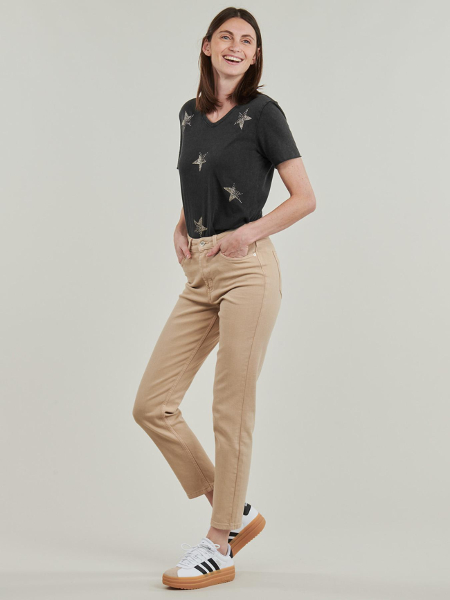 T-shirt lucy life star noir femme - Only