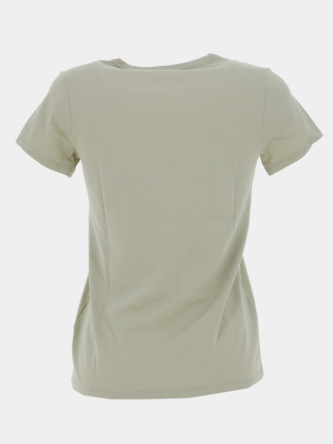 T-shirt logo argenté vert fille - Guess