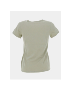 T-shirt logo argenté vert fille - Guess