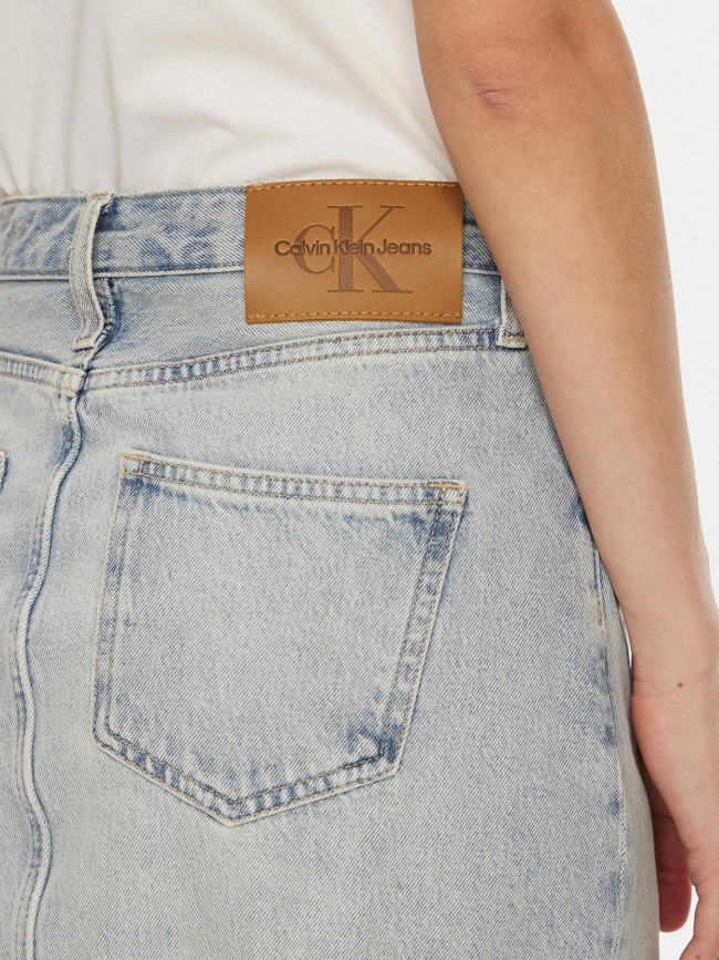 Mini jupe en jean bleu clair femme - Calvin Klein Jeans