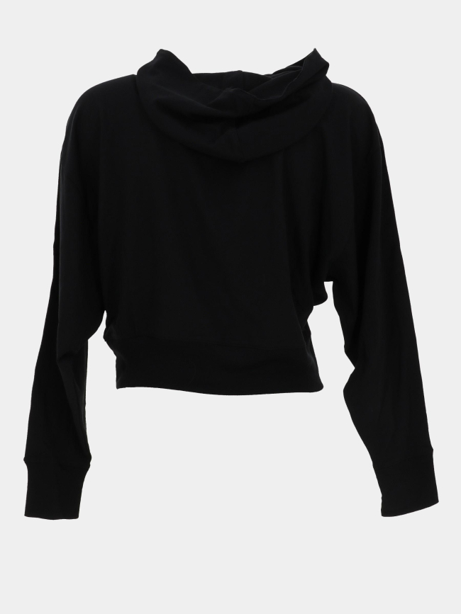 Sweat à capuche crop hana noir femme - Hugo
