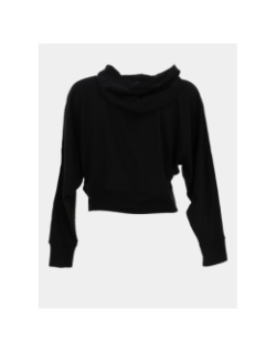 Sweat à capuche crop hana noir femme - Hugo