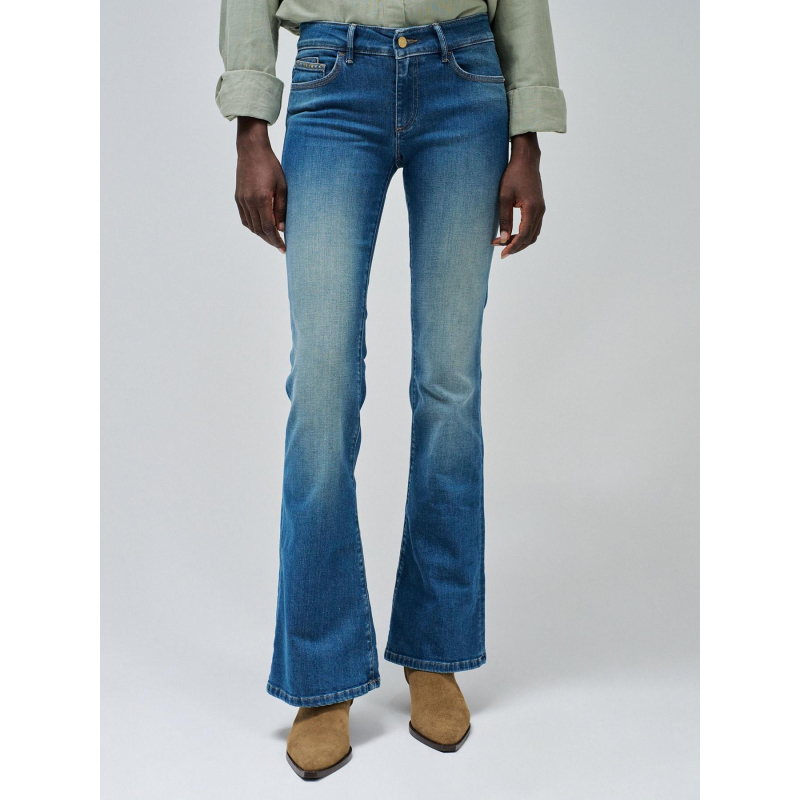 Jean flare wonder sparkeling bleu femme - Salsa