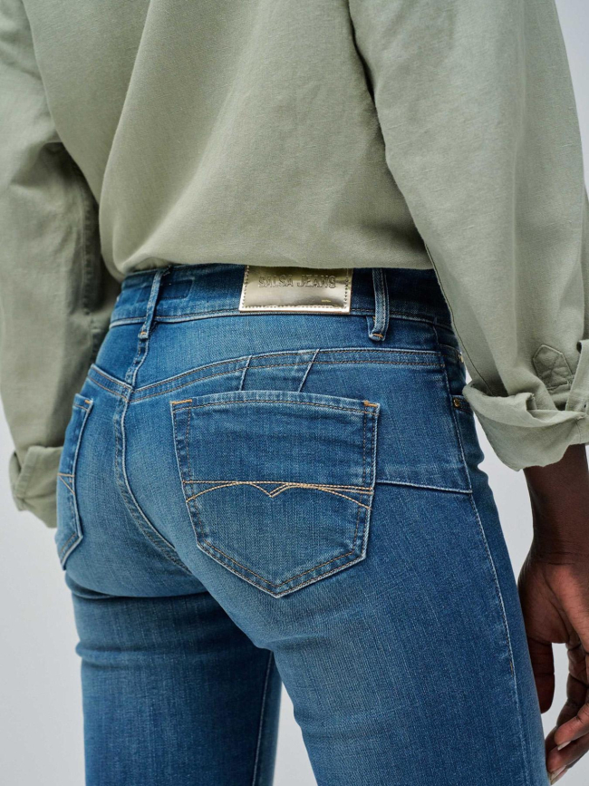 Jean flare wonder sparkeling bleu femme - Salsa