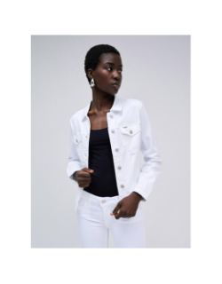 Veste en jean trucket blanc femme - Salsa
