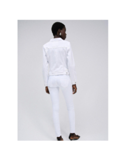 Veste en jean trucket blanc femme - Salsa