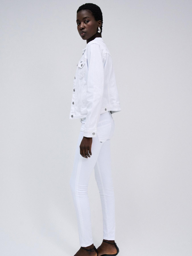 Veste en jean trucket blanc femme - Salsa