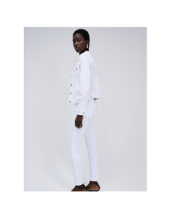 Veste en jean trucket blanc femme - Salsa