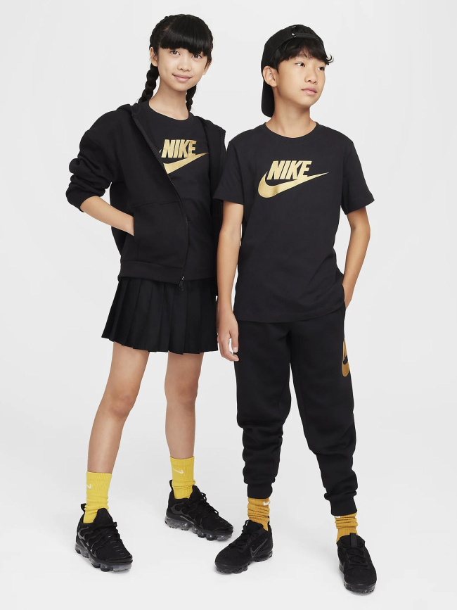 T-shirt nsw futura swoosh noir doré enfant - Nike