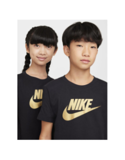 T-shirt nsw futura swoosh noir doré enfant - Nike