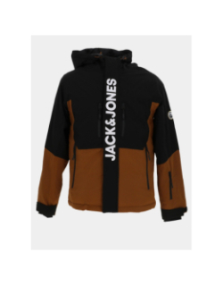 Veste de ski alpine marron noir homme - Jack & Jones