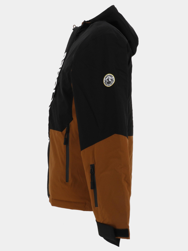 Veste de ski alpine marron noir homme - Jack & Jones