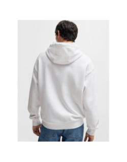 Sweat à capuche nottyo blanc homme - Hugo