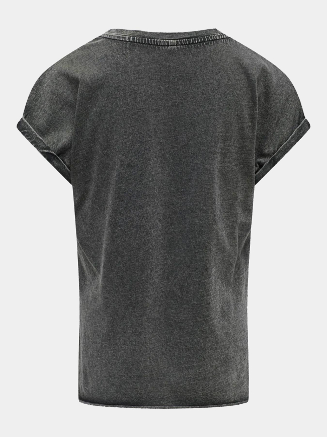 T-shirt lucy life amore noir fille - Only