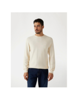 Pull waffle ferdie écru homme - Guess