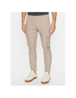 Pantalon cargo skinny beige clair homme - Calvin Klein Jeans