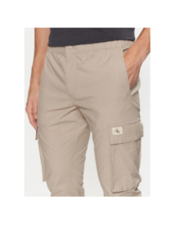 Pantalon cargo skinny beige clair homme - Calvin Klein Jeans