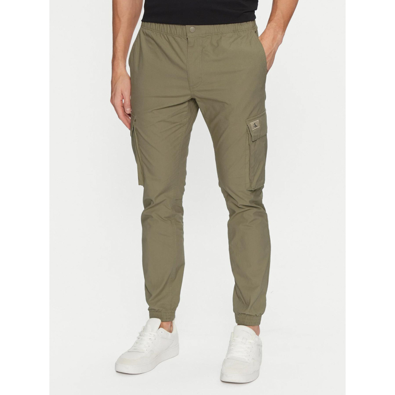 Pantalon cargo skinny kaki homme - Calvin Klein Jeans