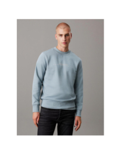 Sweat minimaliste avec logo bleu homme - Calvin Klein Jeans