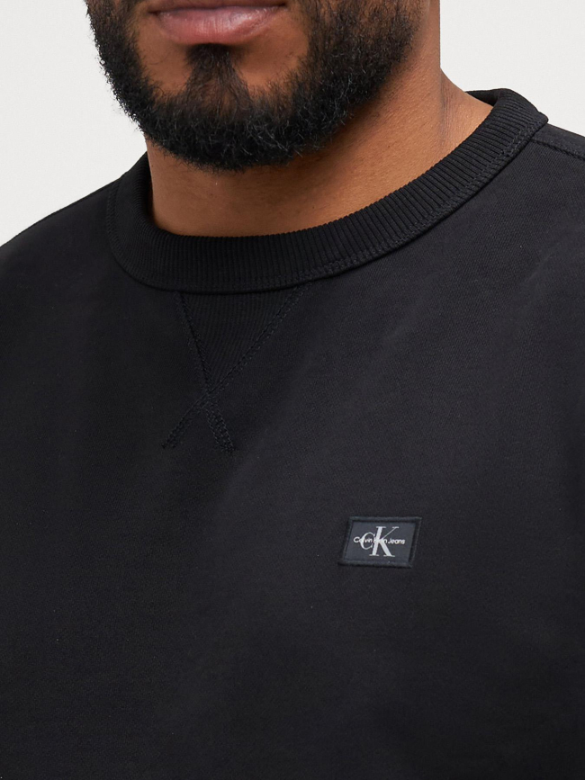 Sweat logo badge noir homme - Calvin Klein Jeans