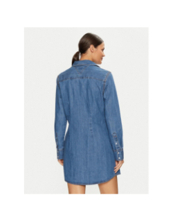 Robe chemise en jean regular western bleu femme - Tommy Jeans