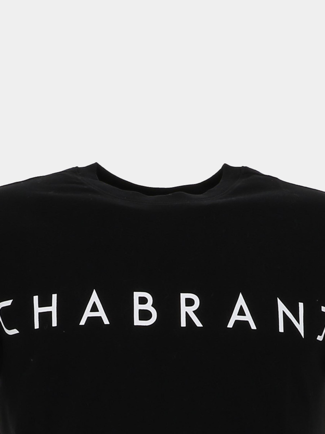 T-shirt logoté noir homme - Chabrand