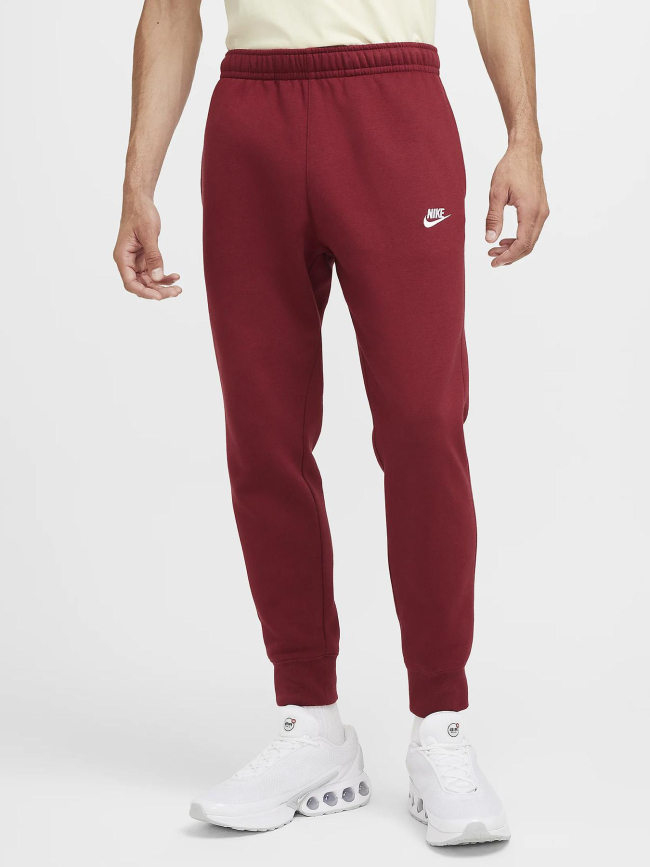 Pantalon jogging club fleece bordeaux homme - Nike